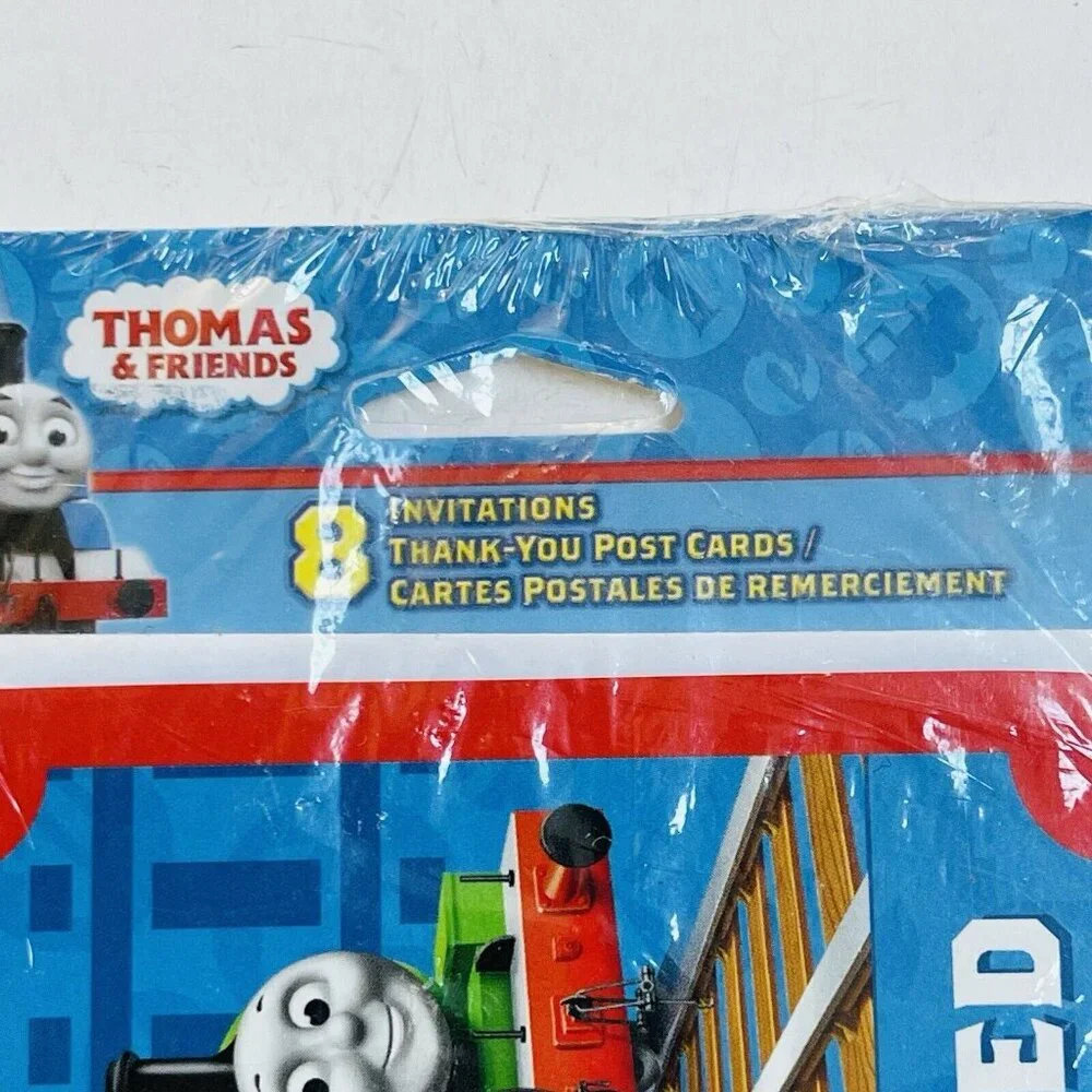 Thomas and Friends Train 8 Invitations 8 Thank You Post‎ Cards 8 Envelopes